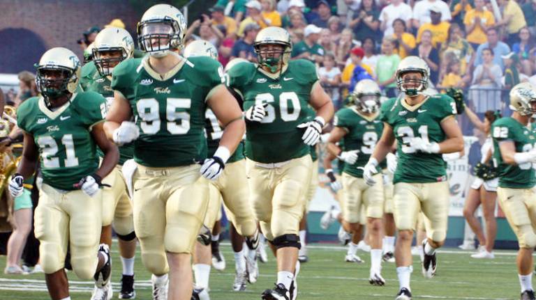 The Tribe Taking the Field [via Tribe Athletics]