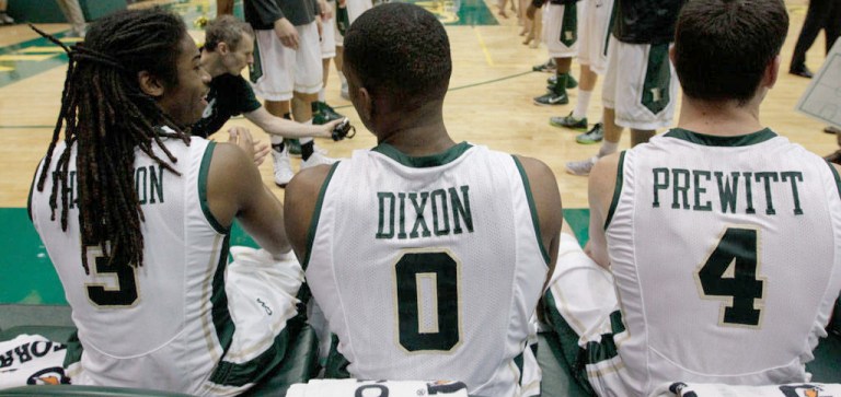 Thornton, Dixon, and Prewitt are wreaking havoc on the CAA this year. [COURTESY PHOTO / TRIBE ATHLETICS]