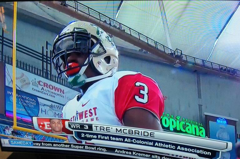 McBride at the 2015 East West Shrine Game
