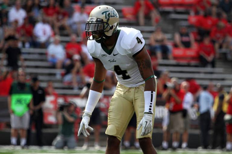 Rumor has it that Couplin III's insane wingspan allows him to fly. Unconfirmed, of course. [via tribeathletics.com]