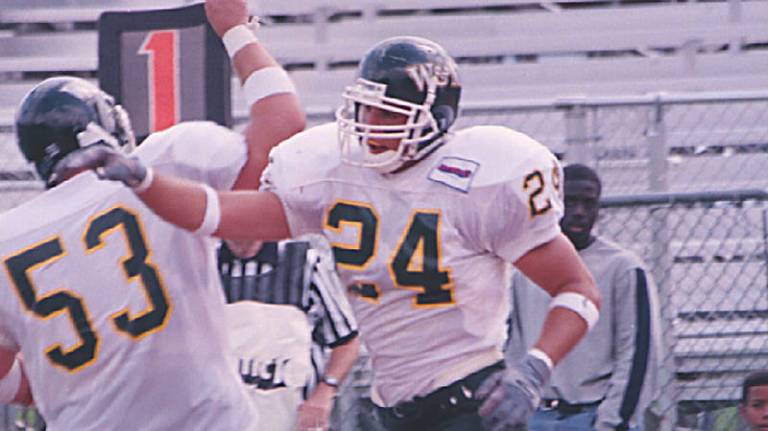 Mike Leach has been inducted into the W&M Hall of Fame [photo via tribeathletics.com]