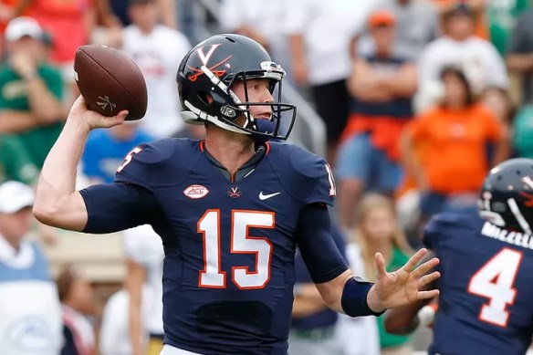 UVA QB Matt Johns will look to build off of his strong performance a week ago vs. Notre Dame [Geoff Burke-USA TODAY Sports]