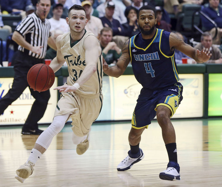 David Cohn and the boys whooped #1 UNCW before dropping a head scratcher to Drexel [photo: AILEEN DEVLIN/THE DAILY PRESS]