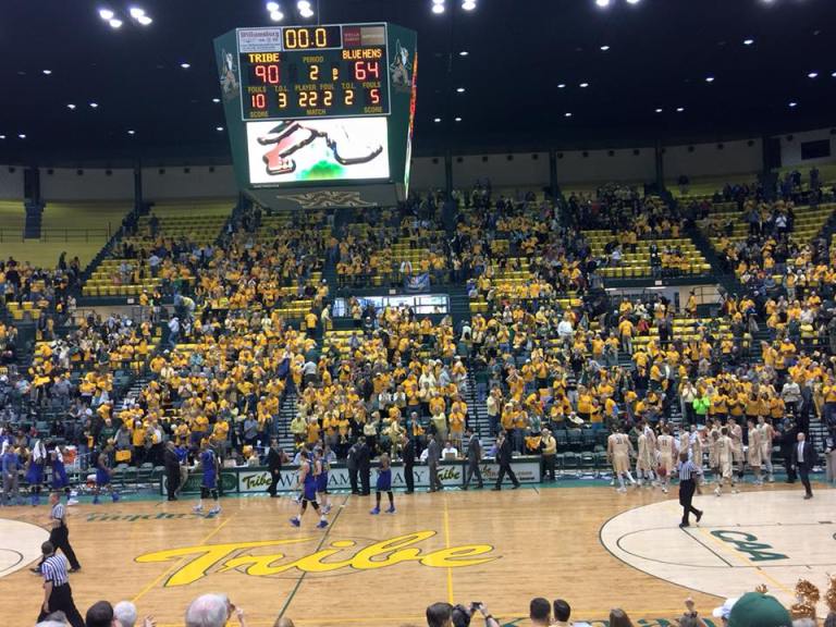 This year's Gold Rush game was another success, as the Tribe dismantled the Blue Hens 90-64.