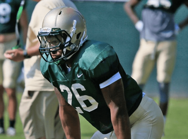 Starting RB Kendell Anderson is backed up by several talented backs, including #26 freshman Albert Funderburke. [photo: tribeathletics.com]