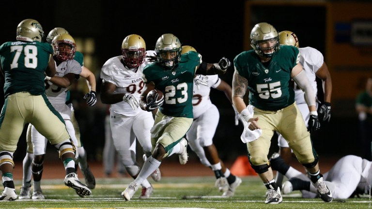 In Funderburke's stead, senior RB Kendell Anderson returned for the Tribe. His play will be crucial in the coming weeks. [photo: tribeathletics.com]