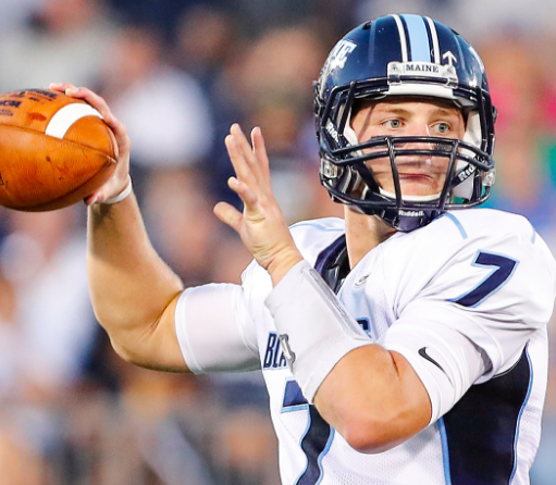 Senior QB Dan Collins currently leads a passing attack that ranks in the CAA's top three. [photo: goblackbears.com]