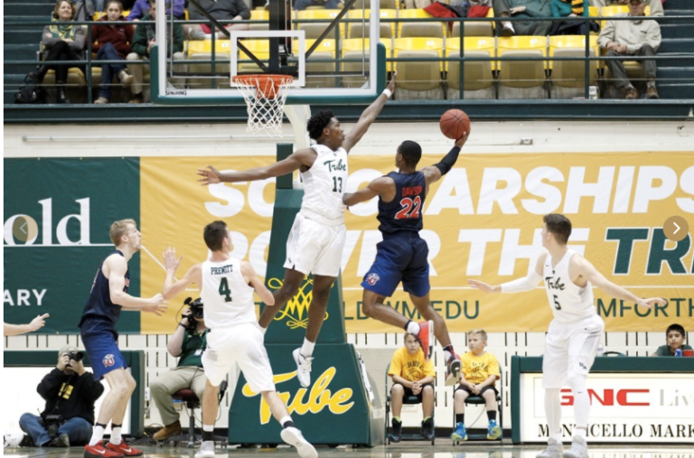 6'10" Freshman Nathan Knight (Syracuse, NY) has already been a key contributor for the Tribe this season. [photo: tribeathletics.com]